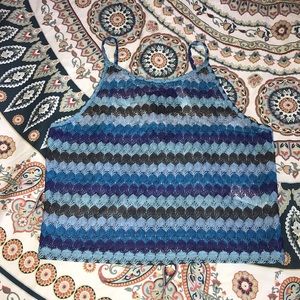 Topshop blue tank top